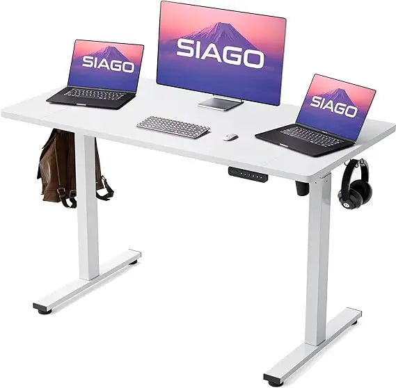 Electric Standing Desk Adjustable – 48 x 24 Inch Sit Stand Up Desk